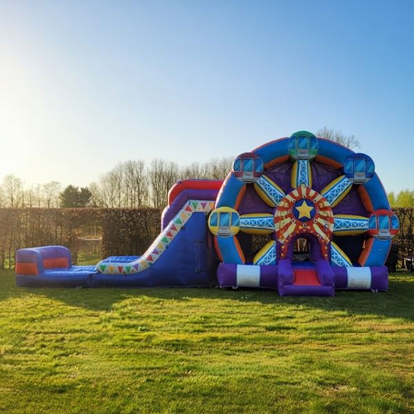 Springkasteel Reuzenrad (met zwembadje) Springkasteel Reuzenrad (met zwembadje)