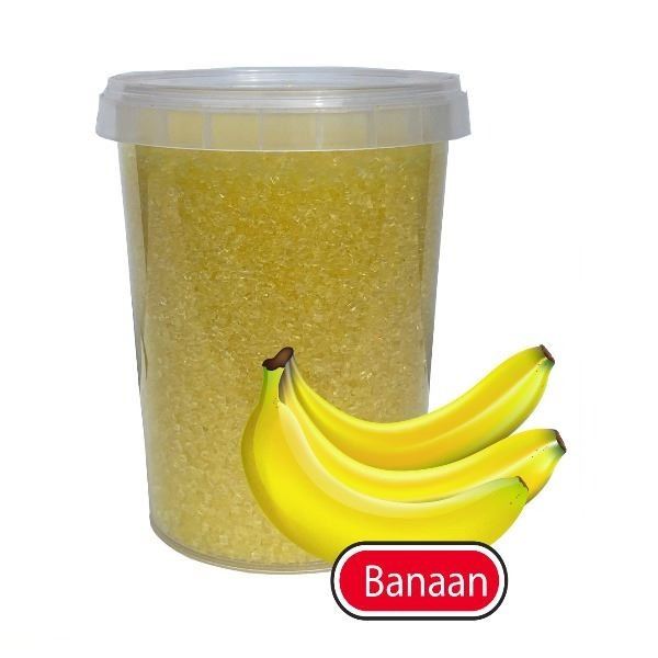 Banaan Suikerspinsuiker 400g + 30 stokjes Banaan Suikerspinsuiker 400g + 30 stokjes