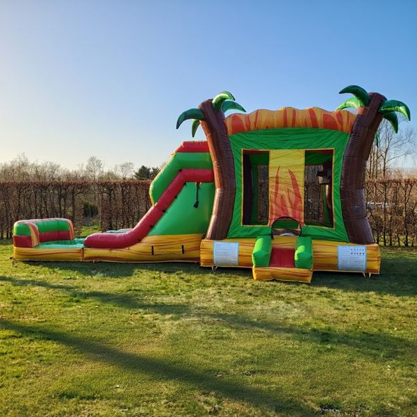 Springkasteel Tropical (met zwembadje) Springkasteel Tropical (met zwembadje)